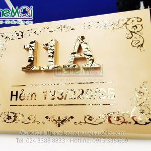 Biển số nhà đẹp 01m