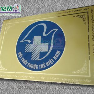 Biển công ty đồng mạ vàng 20-75c