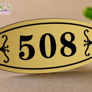 Biển số phòng khách sạn 02c