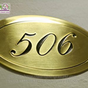 Biển số phòng khách sạn 43