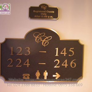 Biển số phòng khách sạn 04
