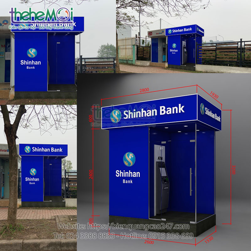 Thi công cây ATM Shinhan Yên Phong - Bắc Ninh thi cong cay atm shinhan yen phong 09