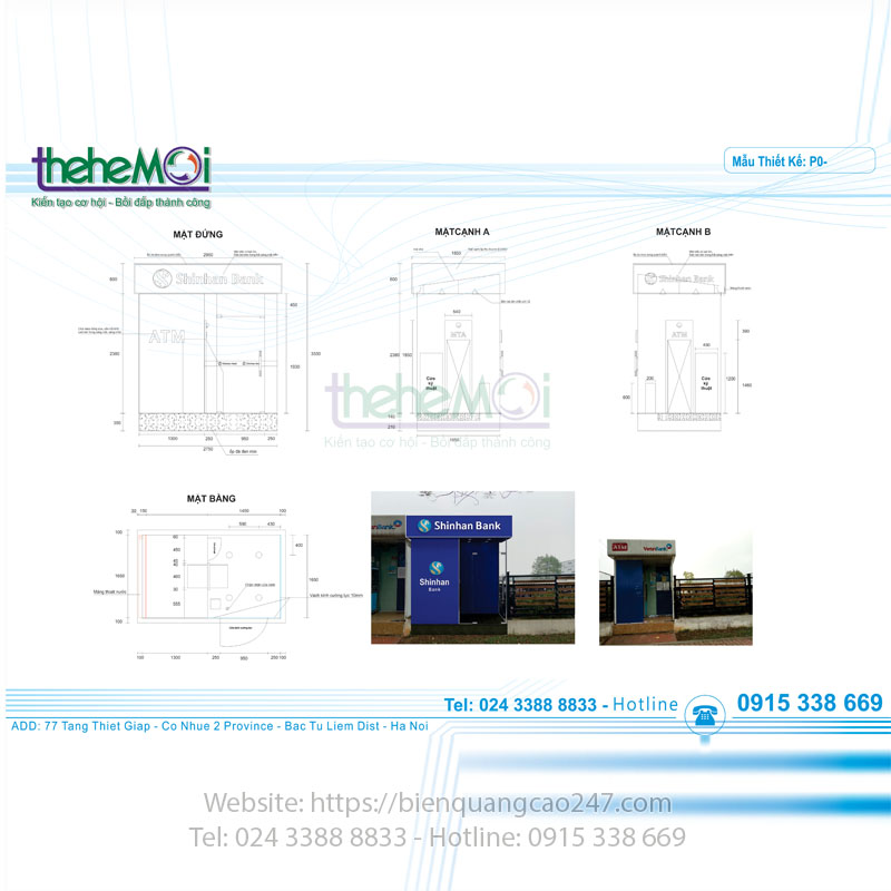 Thi công cây ATM Shinhan Yên Phong - Bắc Ninh thi cong cay atm shinhan yen phong 10