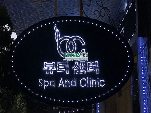 Decal Dán Kính bien hieu spa 04
