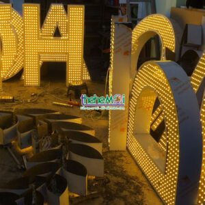 Làm biển chữ nổi đèn led giá rẻ