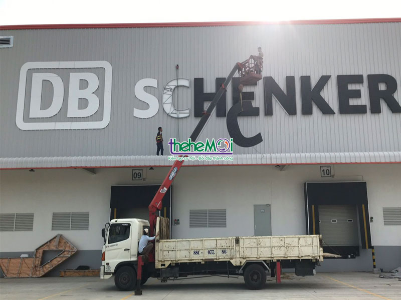 Chữ nổi Thi công lắp đặt chữ nổi