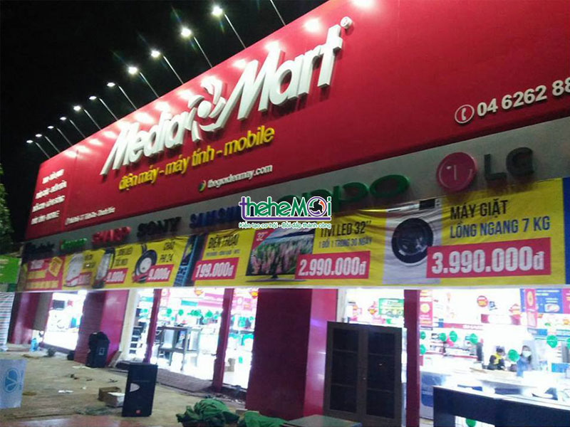 Bảng Hiệu Alu Chữ Nổi Mica bien alu 30