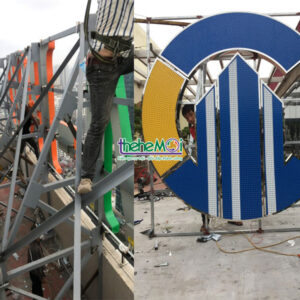 biển quảng cáo trên nóc tòa nhà