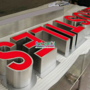 chữ nổi inox