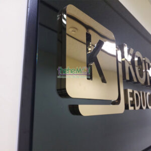 chữ inox gương vàng